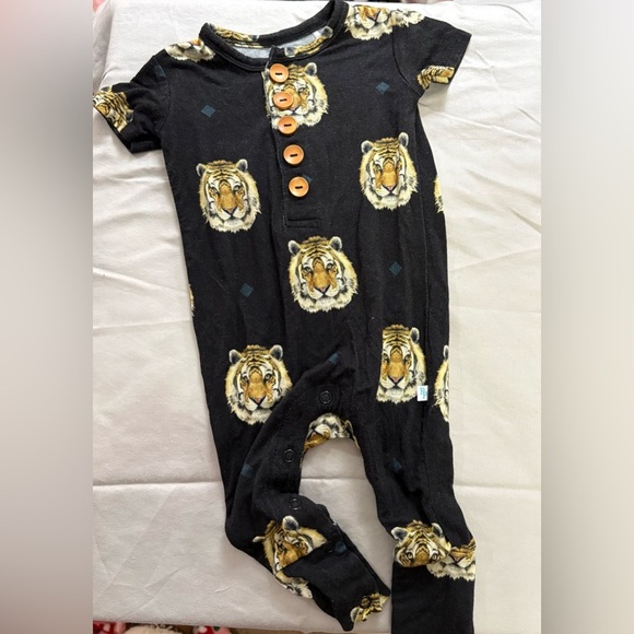 Posh Peanut Other - Posh Peanut Black Tiger Print One Piece